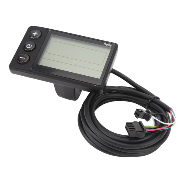 LCD-kontrolpanel til el-løbehjul med 6-bens SM-stik til 22,2 mm styr S866
