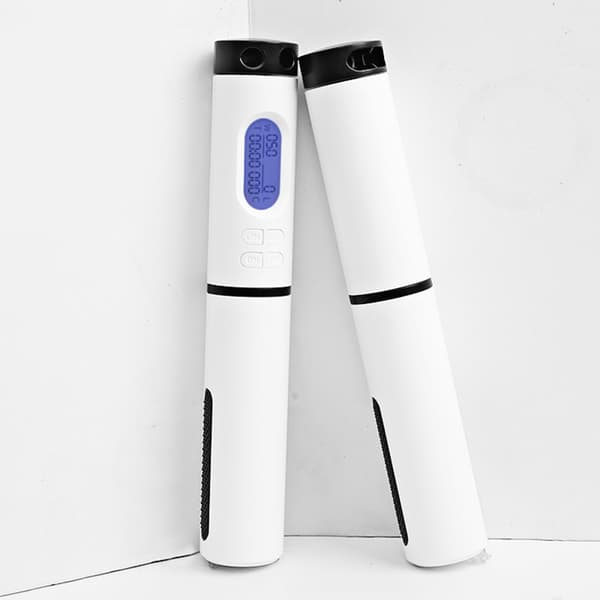 Smart hoppetau med teller og vektet PVC-håndtak for trening