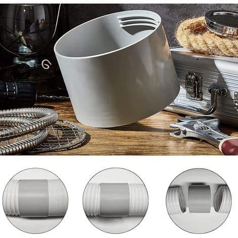 Aircondition Udstødningsslangeforbindelse – 130 mm Universal Gevindforbindelse