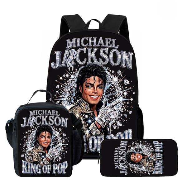 2026 Michael Jackson -opiskelijareppu, eristetty lounaskassi ja penaalisetti Style 5
