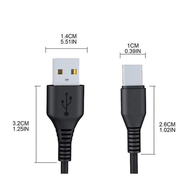 2-i-1 USB Dobbelt Type-C Datakabel Splitter til Mobiltelefoner og Bærbare Opladere
