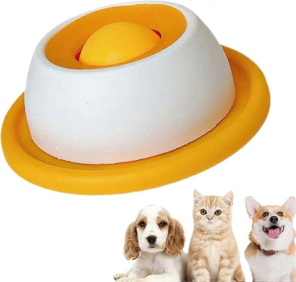 Hundleksak för slickning - Långsam matare, lämplig för valpträning, med matdispenser, berikar din hunds lekupplevelse.