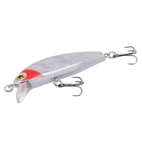 Fiskedrag med krok, explosiv färg, 5 cm, för sötvatten och saltvatten, Mini Swimbaits ABS