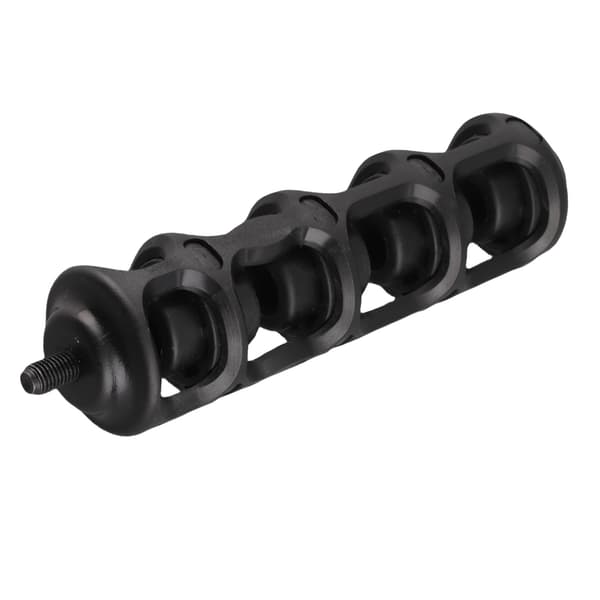6-tommer universal buestabilisator i nylon og gummi med vibrationsdæmper