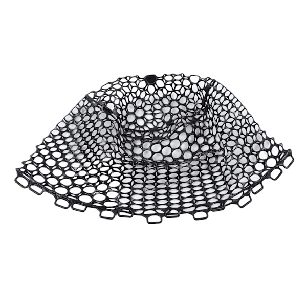 Udskiftningsfluefiskenet, dyb gummi, 32 cm, sort, kryptografisk net, letvægts
