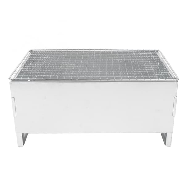 Bärbar BBQ-spis Bordsgrill Kolgrill Konvektionsventil Metall Camping Hem