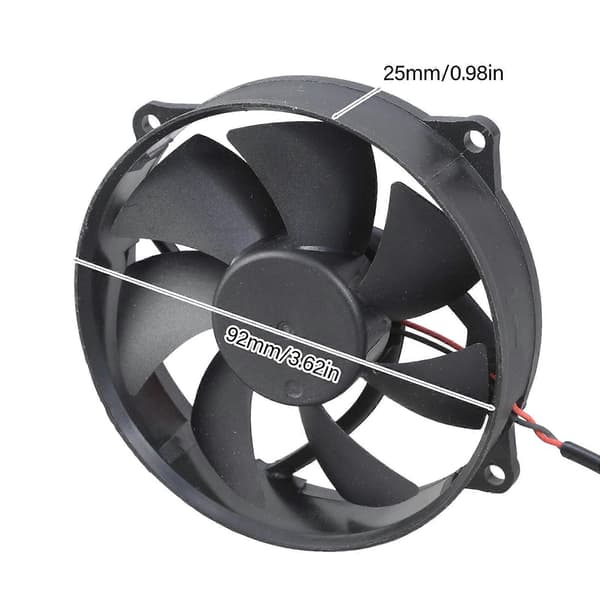 5V USB Routerfläkt för Dator, 92mm Borstlös Bärbar Kylfläkt