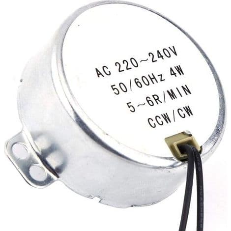 1 stk elektrisk synkronmotor 220-240V AC 4W CW/CCW (5-6RPM)