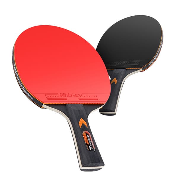 Bordtennisbat sæt til 2 spillere med 2 bat og 3 bolde til begyndere