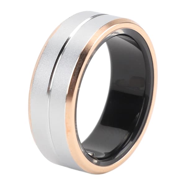 Smart Ring Sundhedsmonitor IP68 Vandafvisende Skridttæller 15 Dages Batteri Guld Størrelse 9