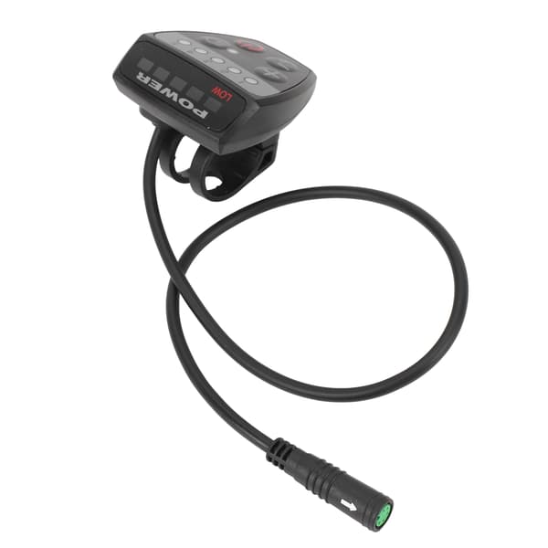 LED Display Elcykel Controller 24v 36v 48v Vandafvisende 5 Pin Kompakt ABS