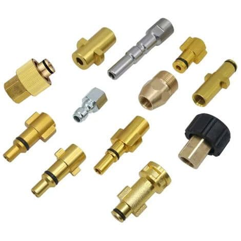 Dedikeret højtryksrenseradapter. Kompatibel med Kärcher, Parkside, Nilfisk, Bosch, Black & Decker, Lavor, Alto, quick-lock tilbehør - D