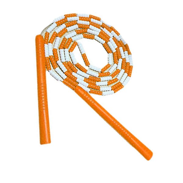 Fleksibelt plastik sjippetov, justerbart, blød wire, til hjemmetræning, orange