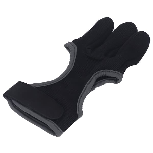 3-fingrede bueskydningshandsker med overlock-design til traditionelle recurvebuer