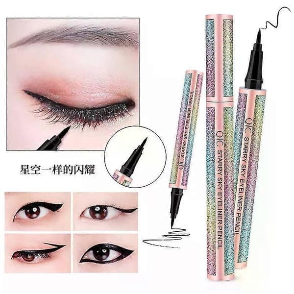 Starry Sky Vandfast Flydende Eyeliner Præcis Fin Spids, Hurtigtørrende Sort Formel, Langtidsholdbar
