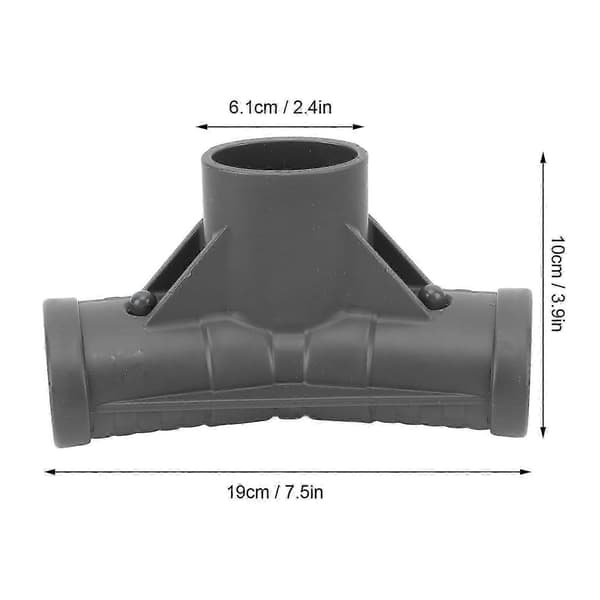 Erstatning oval plast T-fitting til T-samlingsramme, kompatibel med pooltilbehør P07082.