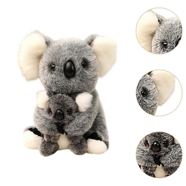 Koala-pehmolelu, Koala-nukke, 28 cm pehmoeläin, Koalaemo ja hänen kumppaninsa