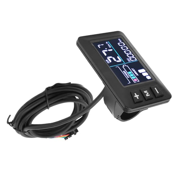 Farverigt LCD-display til elcykel, 6-bens kontrolpanel, varmebestandigt
