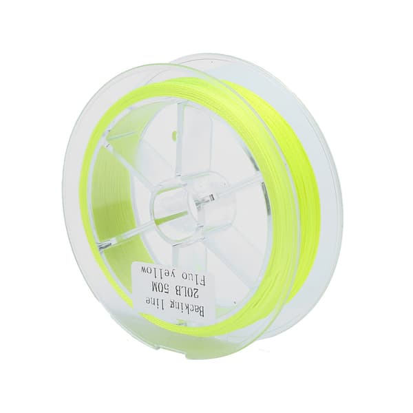 Vaxfri flugfiskelina 20LB 50m Fluorescerande gul polyestermaterial