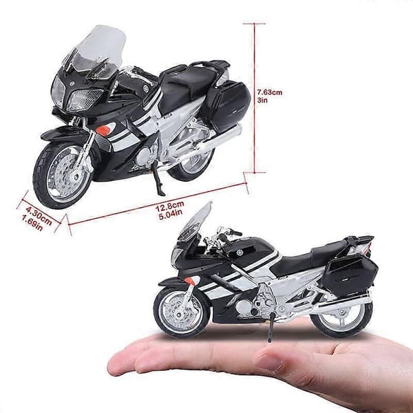 Maisto 1:18 Yamaha 2006 FJR 1300 2021 R1 Autentisk Motorcykel Statisk Model Trykstøbt Samlerobjekt Gavelegetøj