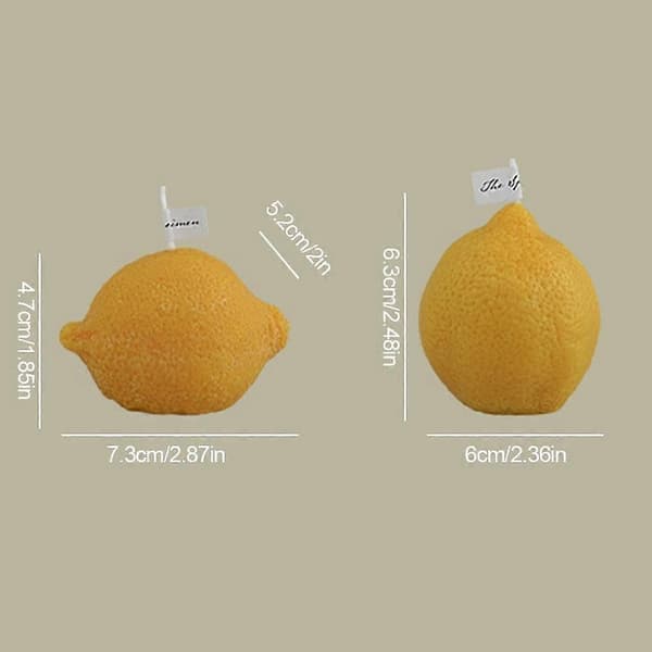 Kreativ Citronformad Doftljus Aroma Doft Present Fruktljus Dekor