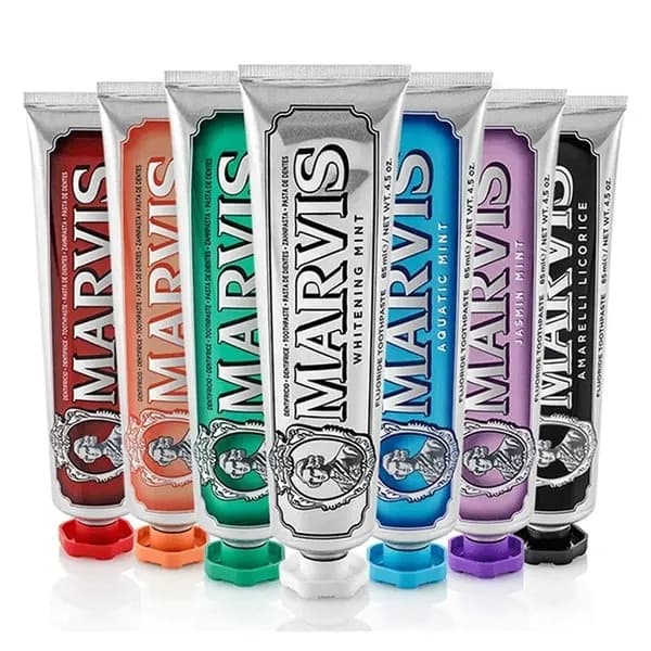 Marvis Whitening Toothpaste, 85ml, promotes natural teeth whitening, fights plaque and provides long-lasting...