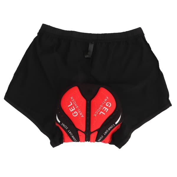 Unisex Cykelshorts med Åndbar 3D Silikonepolstring, Hurtigtørrende, Sort, 3XL