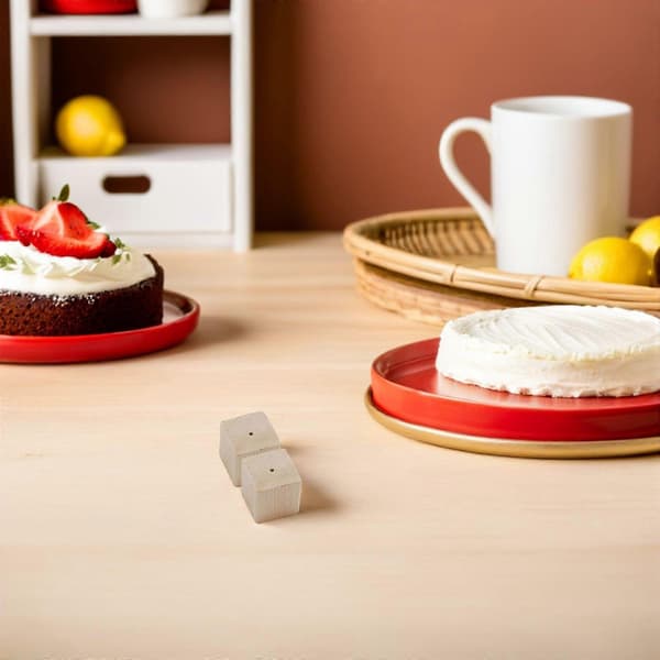 8-pak træ kagepynt blomsterstande - Glasur blomsterholdere - DIY bageværktøj til kage- og cupcake-dekoration