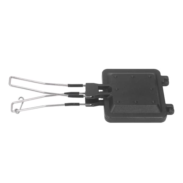 Bærbar foldbar non-stick sandwichpresse til camping og hjemmebrug