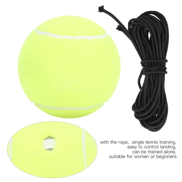 4 st/set tennisboll med högelastiskt rep för individuell sportträning
