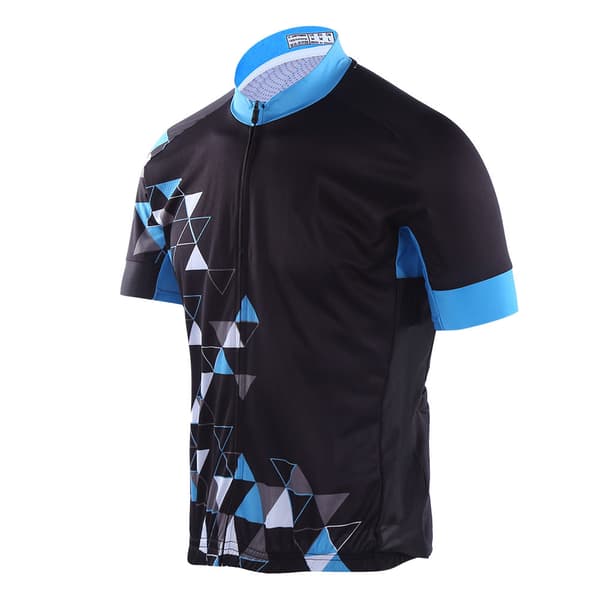 Cykeltrøje til mænd, kortærmet, sommer, polyester, størrelse S