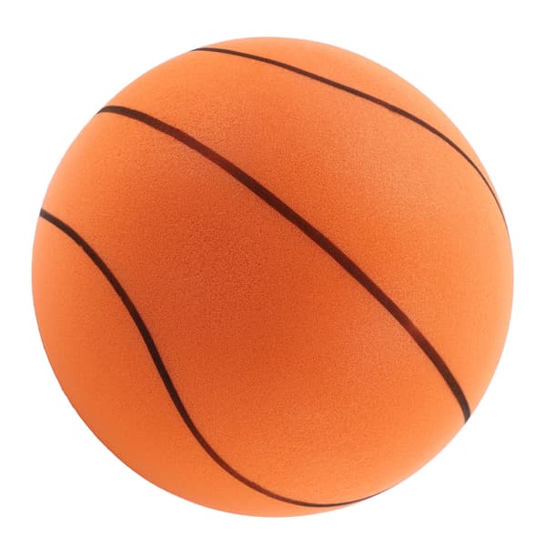 Tyst PU-basketboll, ingen uppblåsning, hög elasticitet, studsboll för hem och lägenhet