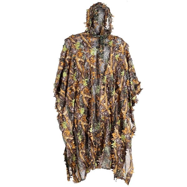 3D Camouflage Ghillie-dragt til mænds jagt, laserskåret stereoversion, polyestermateriale