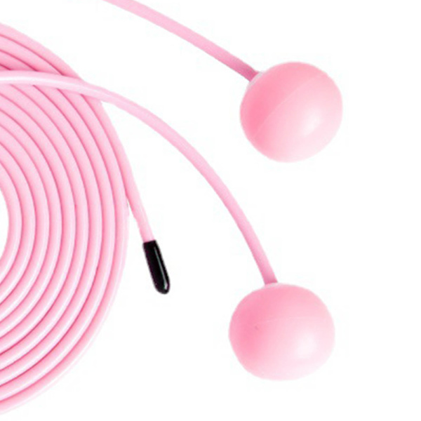 Trådløst digitalt hoppetau med elektronisk teller/timer for trening - Rosa