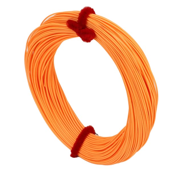 Fluefiskesnøre 30m Polyesterfiber Høyteknologisk belegg Oransje