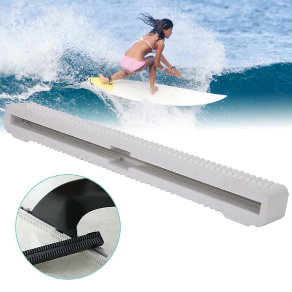 Universal Centerfenbox för 10-tums Longboard Surfbräda, Vit Nylon