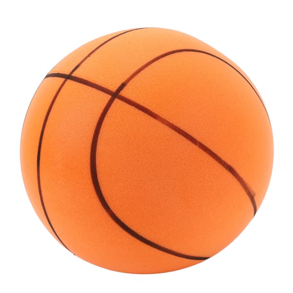 Lydløs PU-basketball, ingen oppustning, høj elasticitet, hoppebold til hjem og lejlighed