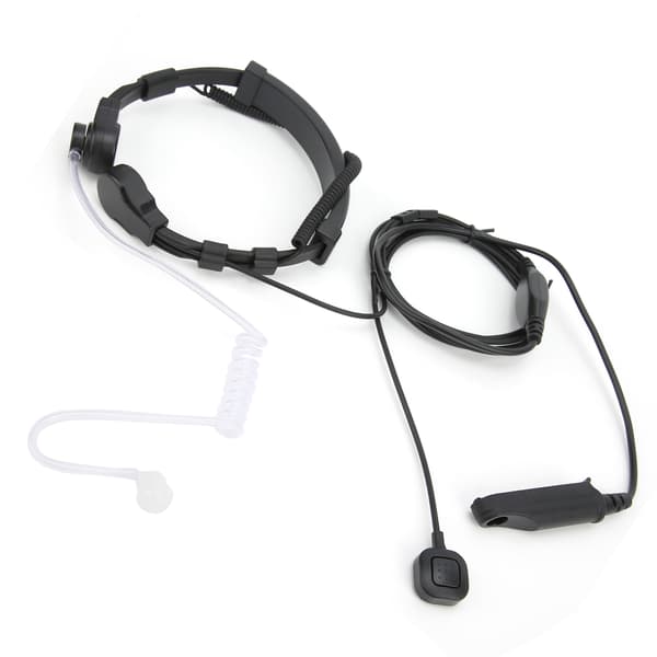 Hörlurar med akustisk slang, halsvibrationsmikrofon, PTT för UV9R Plus BF9700 BFA58