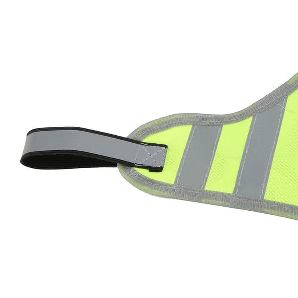 Gul LED refleksvest for sykling og nattløping med 200m synlig lys