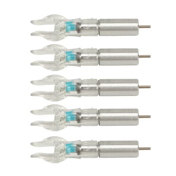 5 STK LED Lysende Pilehoveder med Batteri til 6,2 mm Indvendig Diameter (0,24 tommer) Bue- og Pil Tilbehør - Blå
