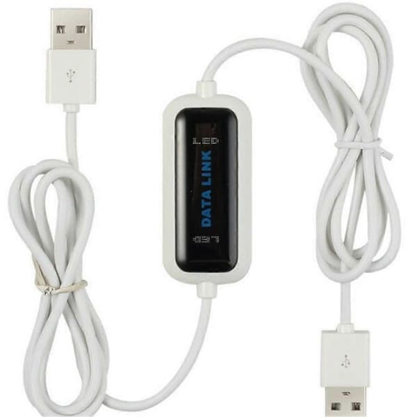 USB datamaskin-til-datamaskin online deling og synkroniseringslenke, direkte nettverksdataoverføringsbro, LED-kabel.