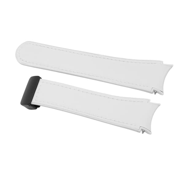 Silikone armbånd med quick release og magnetisk spænde til Watch 6, 5 og 4, hvid.