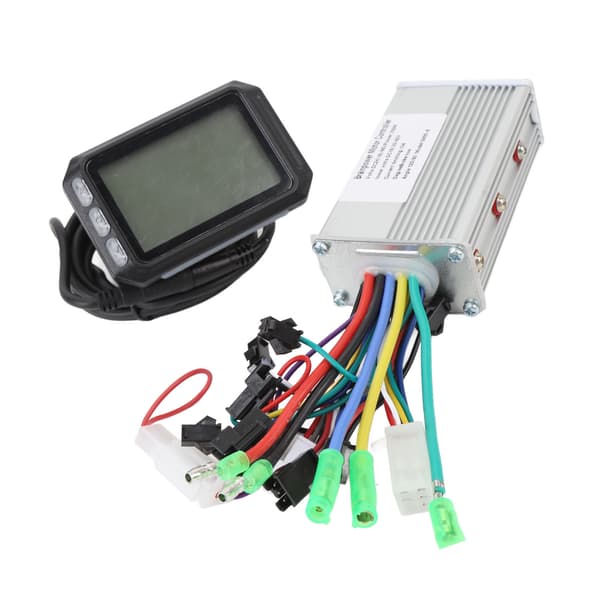 350W børsteløs controller og LCD-måler S600 24V 36V 48V med kabel til elcykel