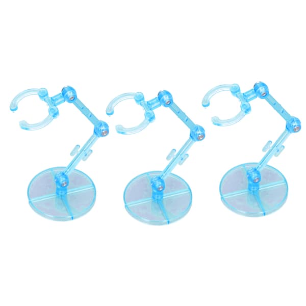10 STK. udstillingsstander til actionfigurer, gennemsigtig plastikbase til 6-tommer figurer, blå