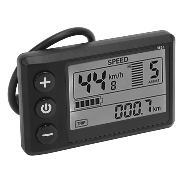 LCD-display Elscooter S866 24V 36V 48V 60V Kontrollpanel Vattentålig 6 stift