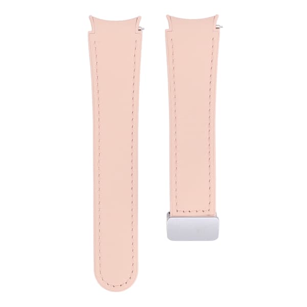 Magnetisk silikone urrem, svedafvisende, med quick release til Watch 6, 5 og 4, Pink.