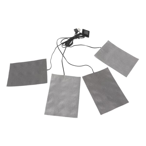 Graphene Elektrisk Tøjvarmer med 3 Temperaturniveauer, USB, 4-i-1, Bløde Komfortpuder