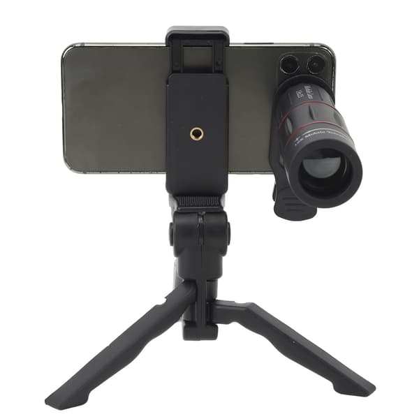 18X Monokulärt Teleskop för Smartphone med Adapter, Klar Syn, Hög Effekt, Lättvikt