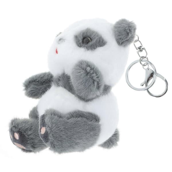 Panda Nyckelring 2 st Plysch Nyckelring för Väska och Ryggsäck Berlock