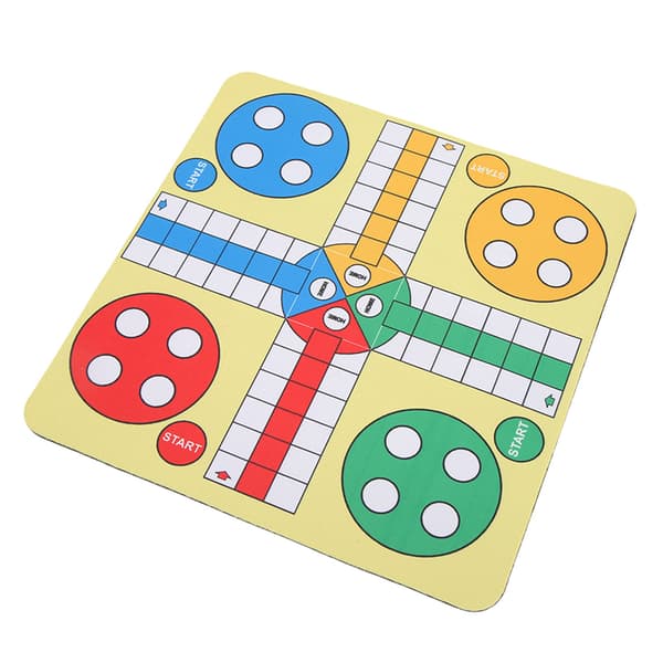 Vikbart läder tvättbart vadderat spelbord för resande familjespelmus